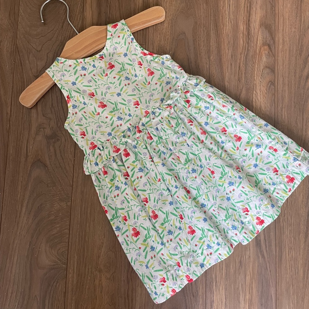 Floral Sleeveless Kids Dress
